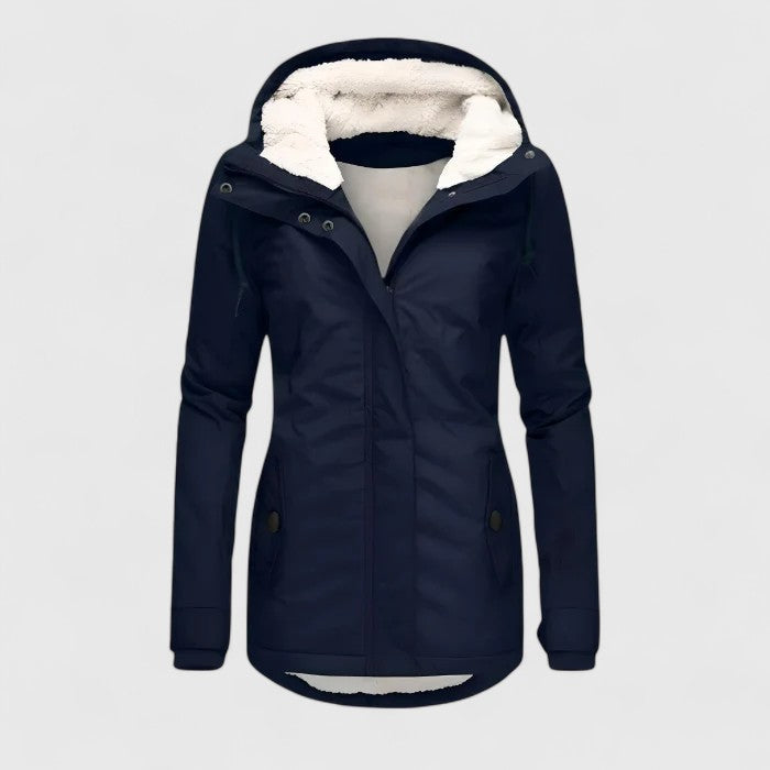 Océane | Parka doublée polaire à capuche