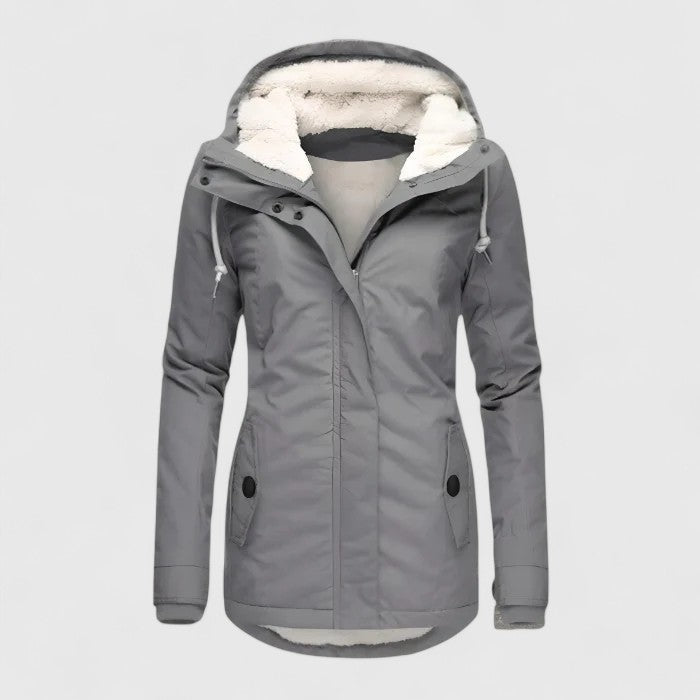 Océane | Parka doublée polaire à capuche