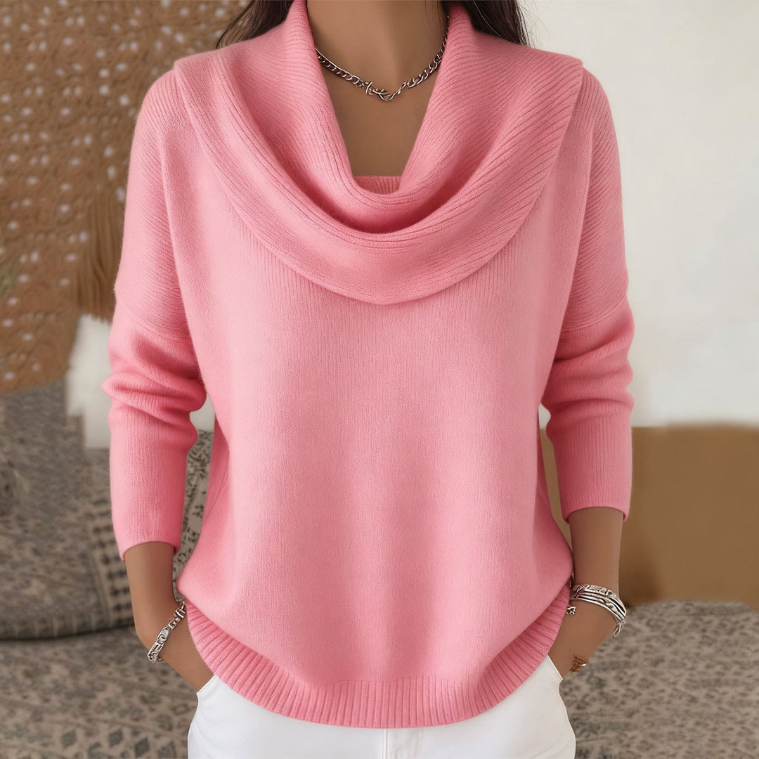 Muguette | Pull à col drapé
