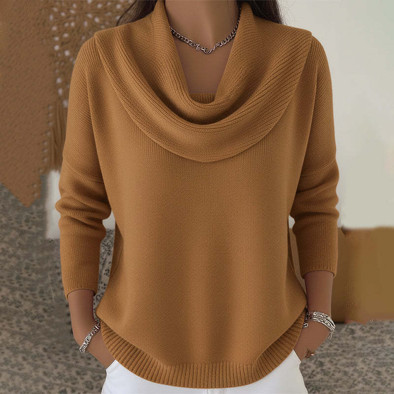Muguette | Pull à col drapé