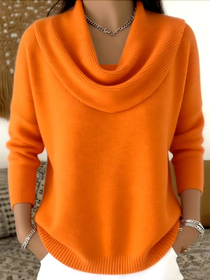 Muguette | Pull à col drapé