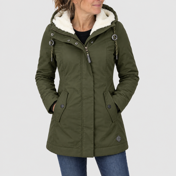 Océane | Parka doublée polaire à capuche