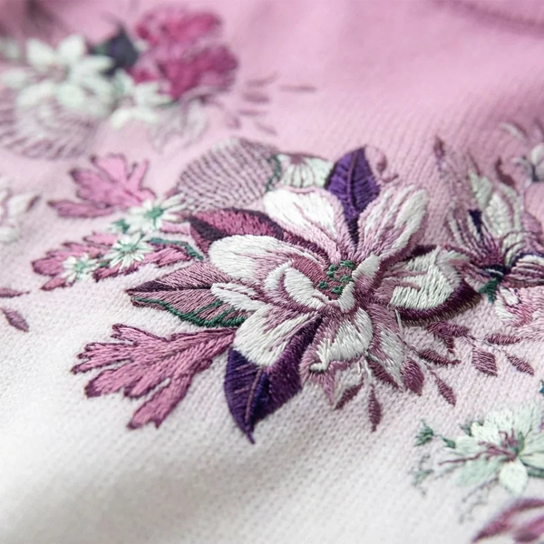 Anouk | Pull floral à col roulé