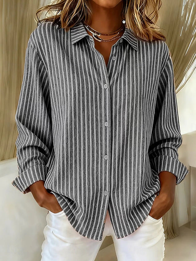 Josette | Chemise rayée à boutons