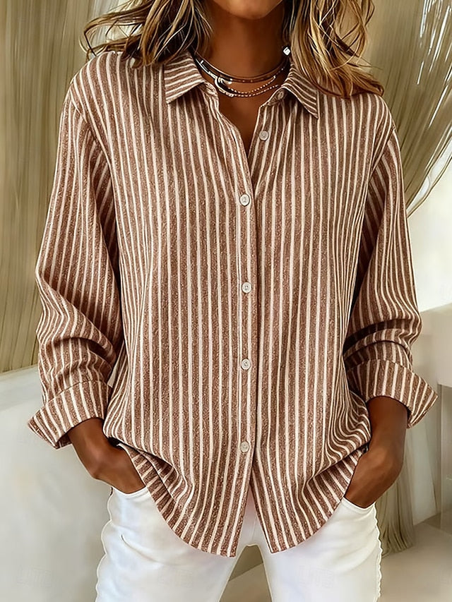 Josette | Chemise rayée à boutons