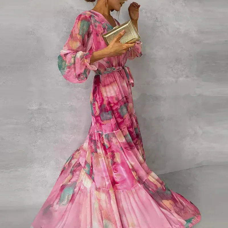 Lise | Robe élégante à imprimé fleuri
