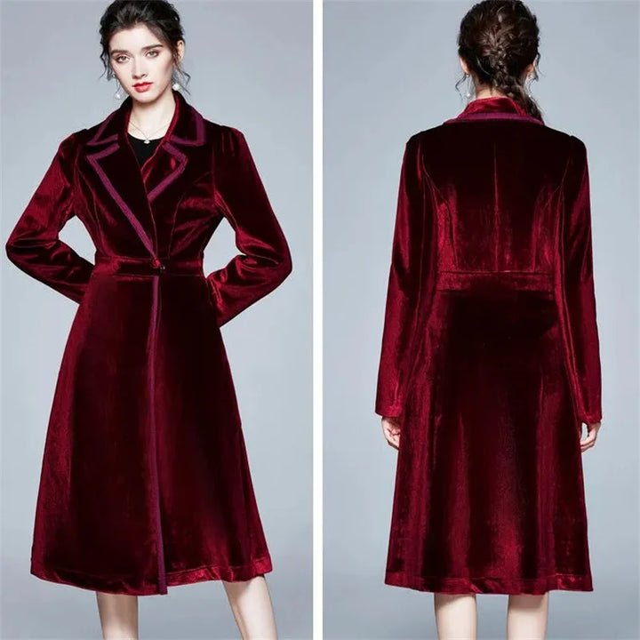 Seraphina | Manteau long en velours