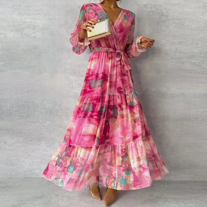Lise | Robe élégante à imprimé fleuri