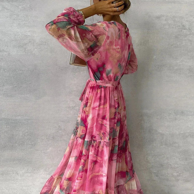 Lise | Robe élégante à imprimé fleuri