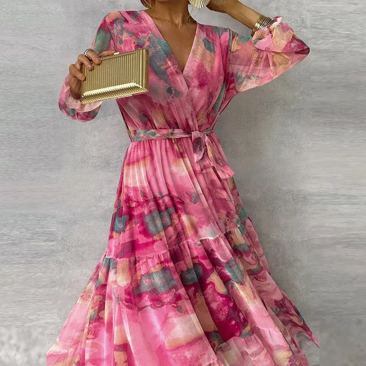 Lise | Robe élégante à imprimé fleuri