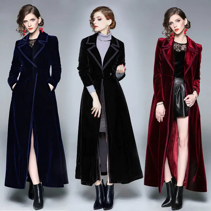 Seraphina | Manteau long en velours