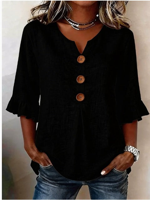 Lucille | Blouse boutonnée à volants