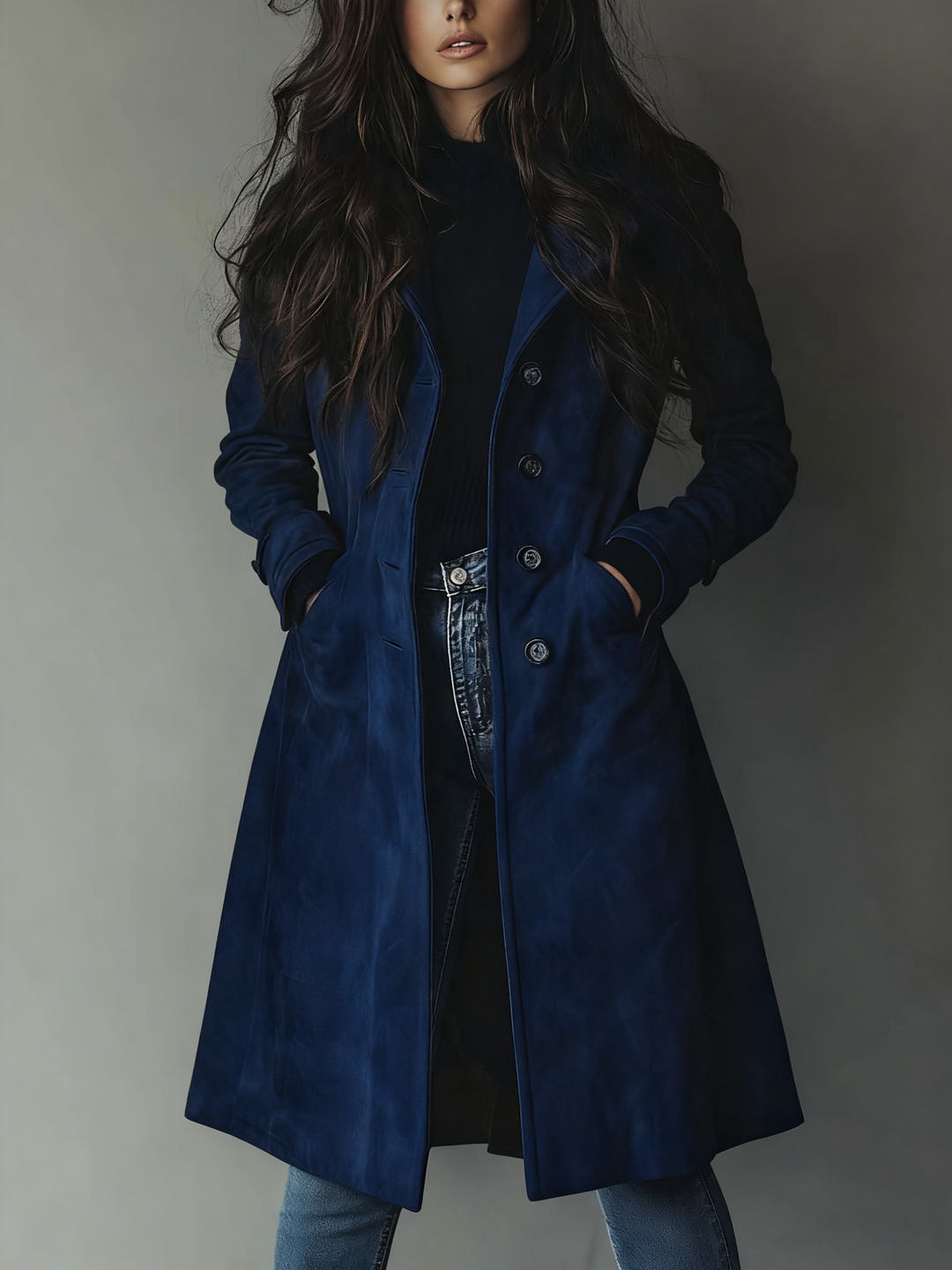 Gilberte | Trench Vintage en Daim