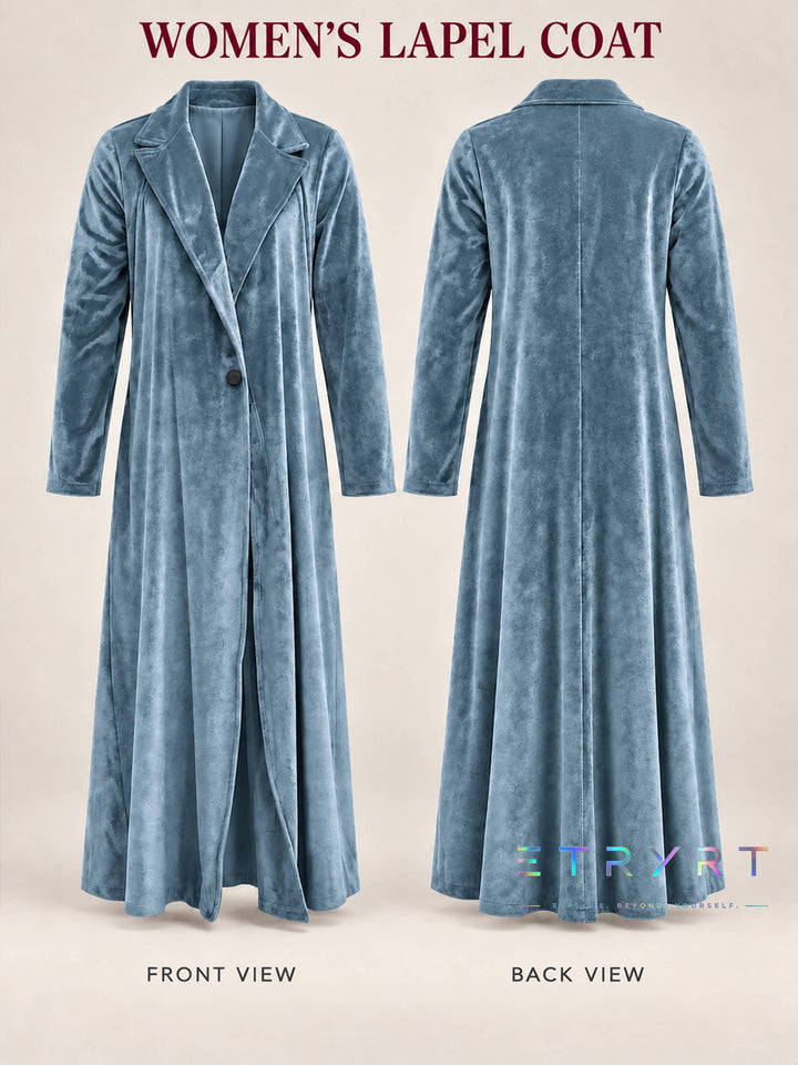 Beatrice | Manteau long ouvert en velours