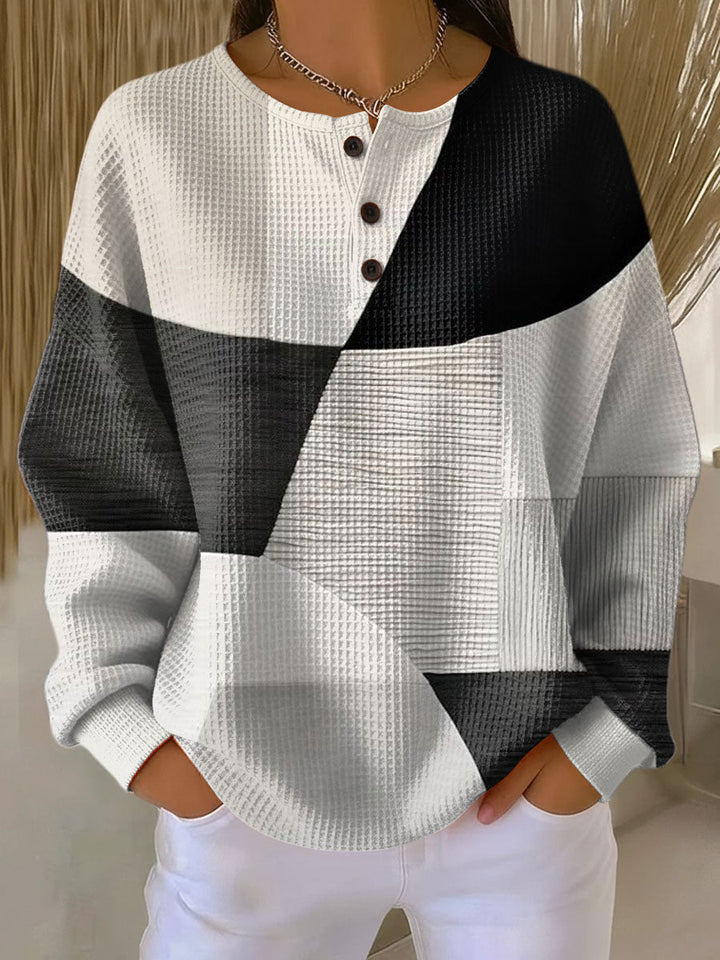 Eulalie | Pull gaufré doublé en maille