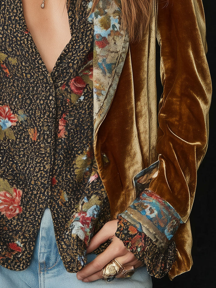 Philippine | Blazer Élégant à Détails Floraux
