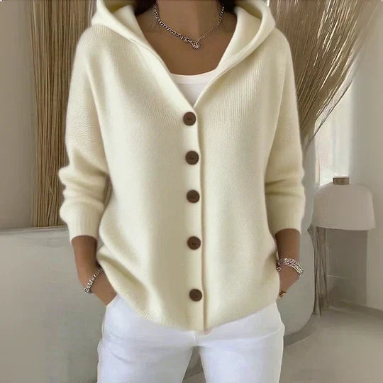Éloïse | Veste en maille à capuche