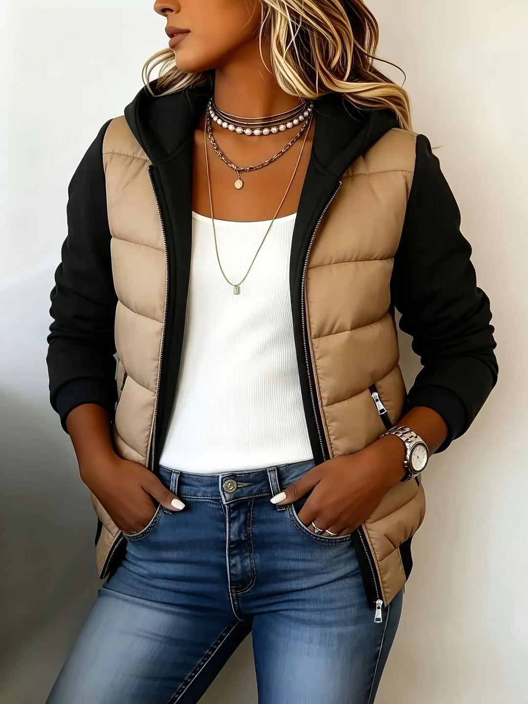 Josiane | Veste matelassée à capuche