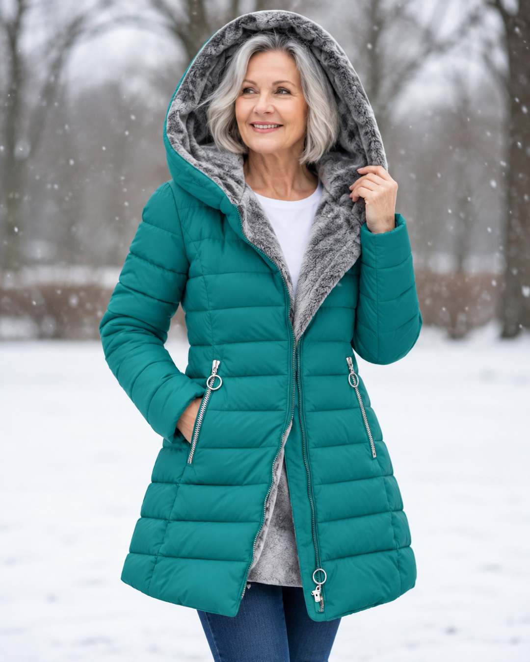 Florentine | Veste matelassée zippée à capuche