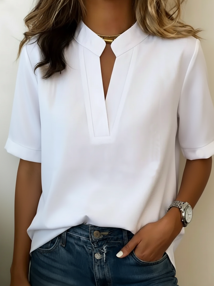Judith | Blouse élégante au col raffiné