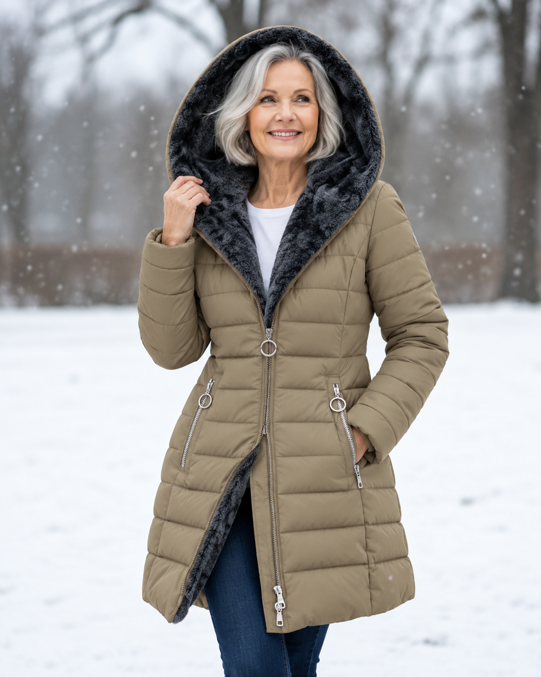 Florentine | Veste matelassée zippée à capuche