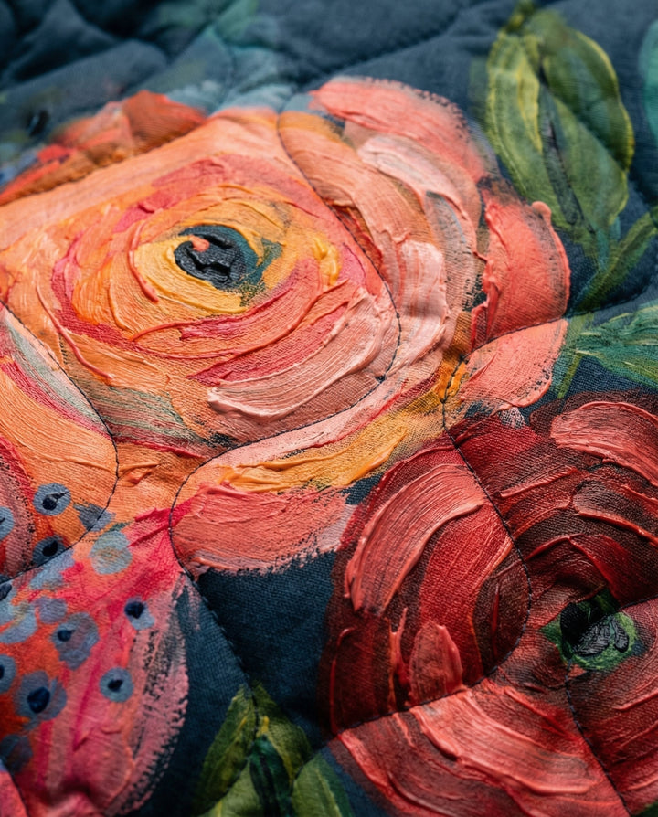 Marie-Lise veste matelassée fleurie 3