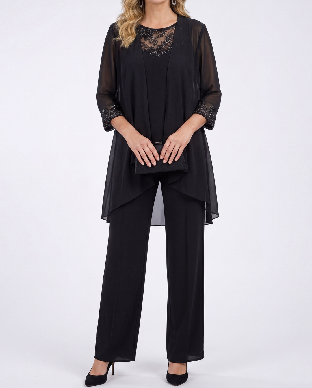 Carole | Ensemble Veste Fluide et Pantalon Large