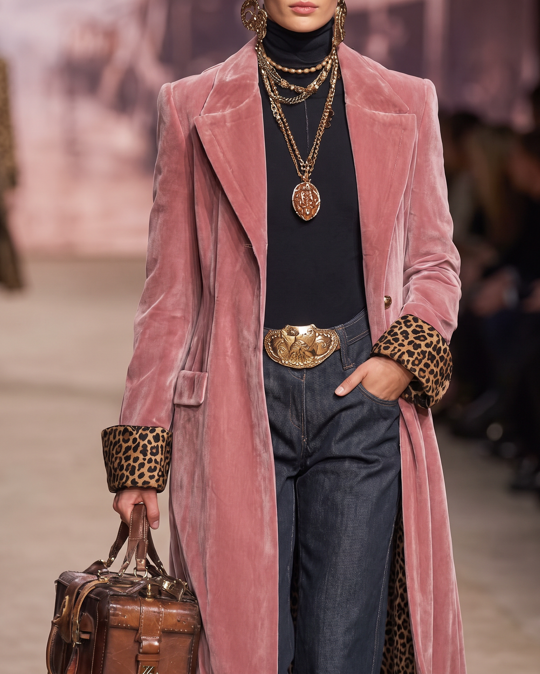 Clothilde | Manteau long en velours à la coupe tailleur