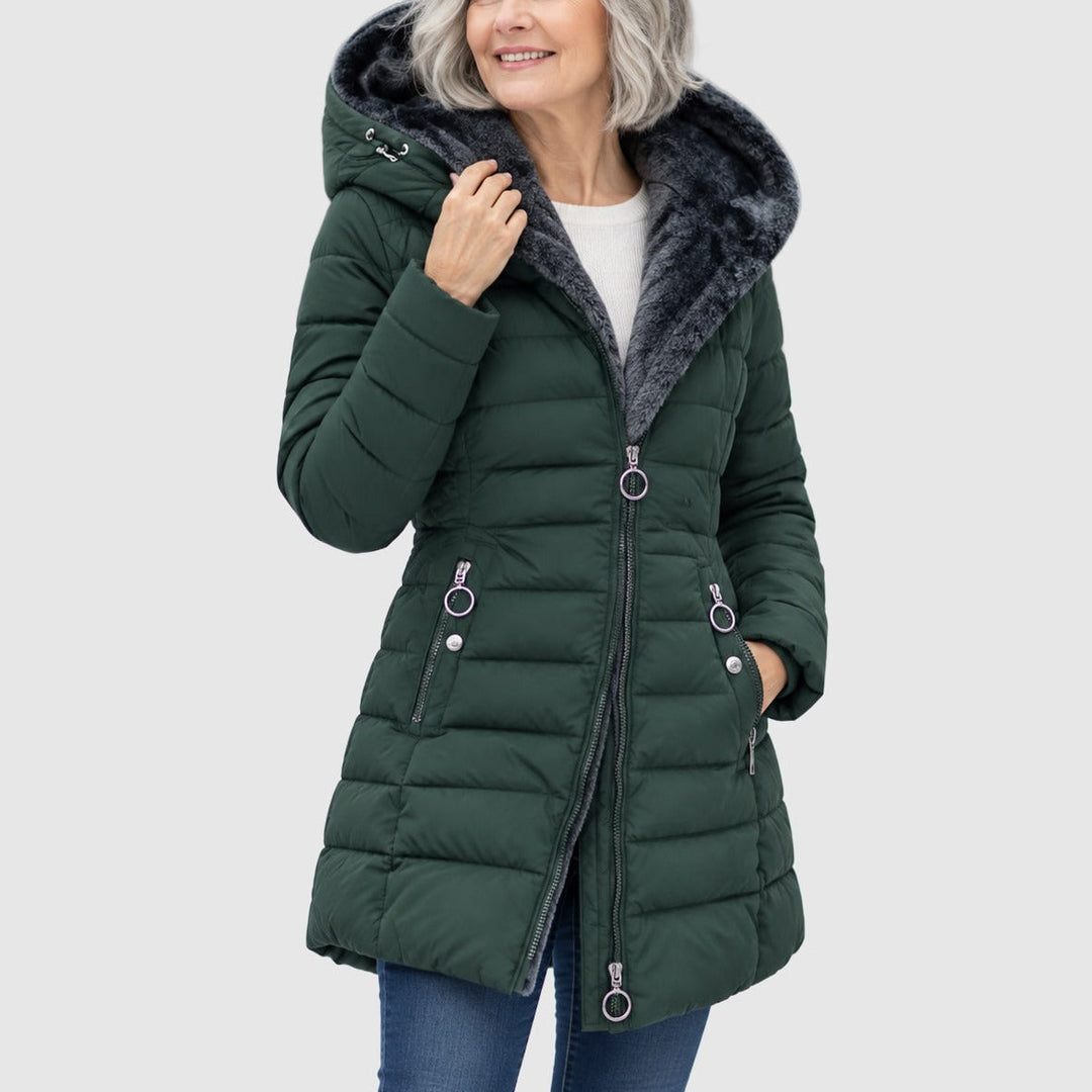 Florentine | Veste matelassée zippée à capuche