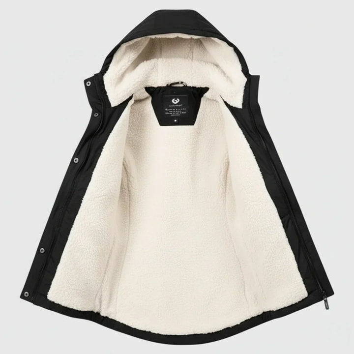 Océane | Parka doublée polaire à capuche