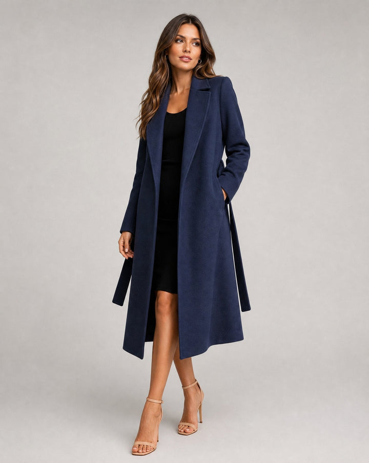 Malvina | Manteau long ceinturé