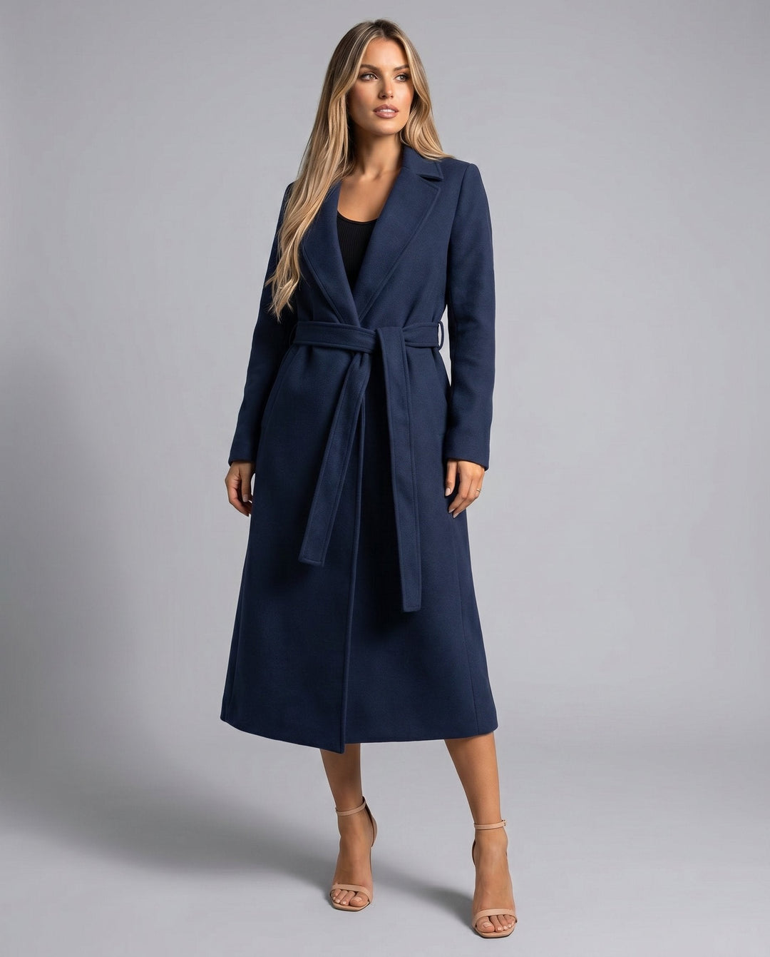 Malvina | Manteau long ceinturé