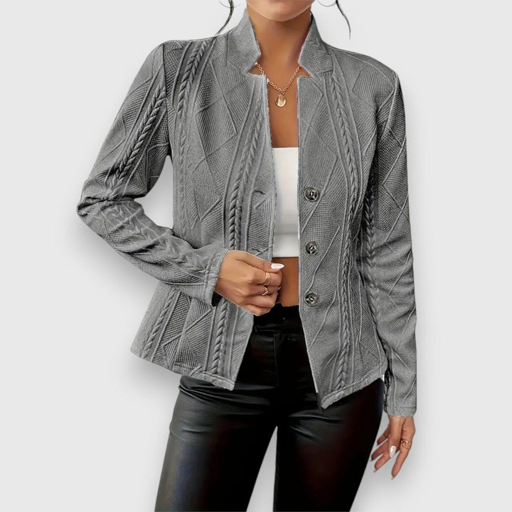 Dorine | Gilet texturé boutonné sur le devant