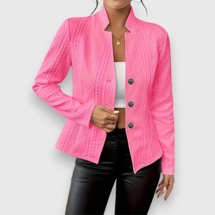 Dorine | Gilet texturé boutonné sur le devant