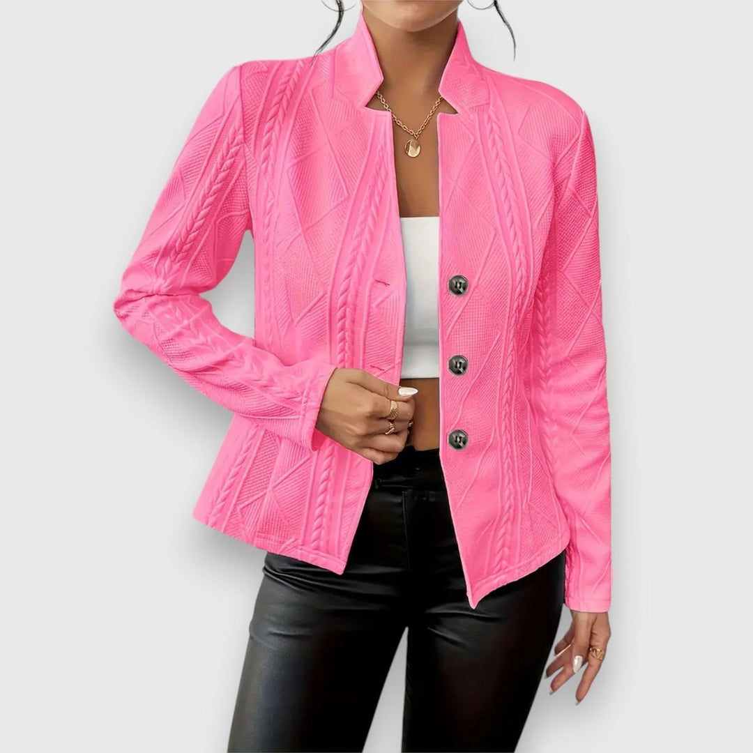 Dorine | Gilet texturé boutonné sur le devant