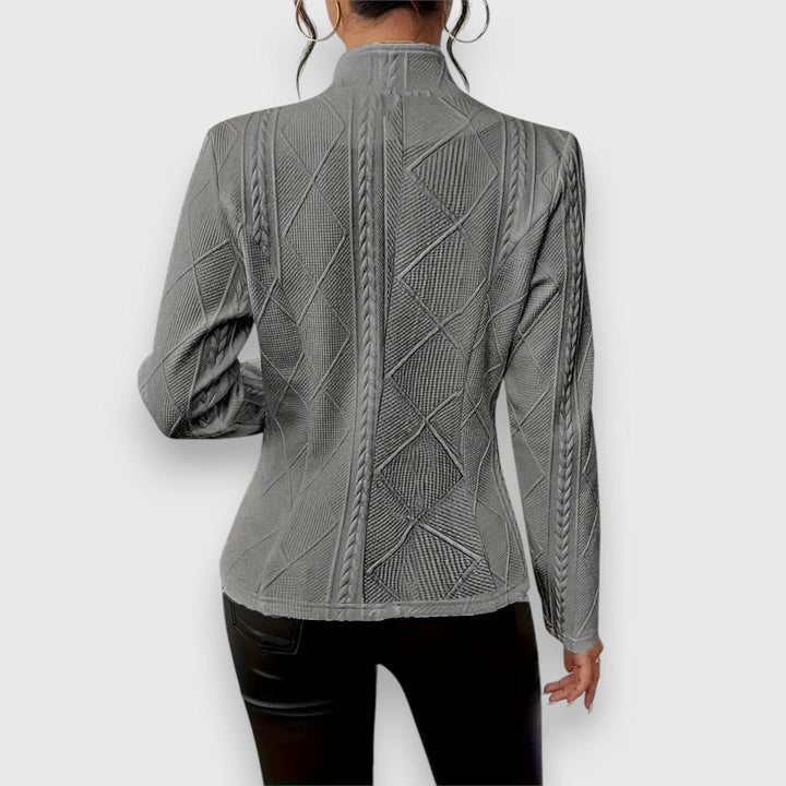 Dorine | Gilet texturé boutonné sur le devant