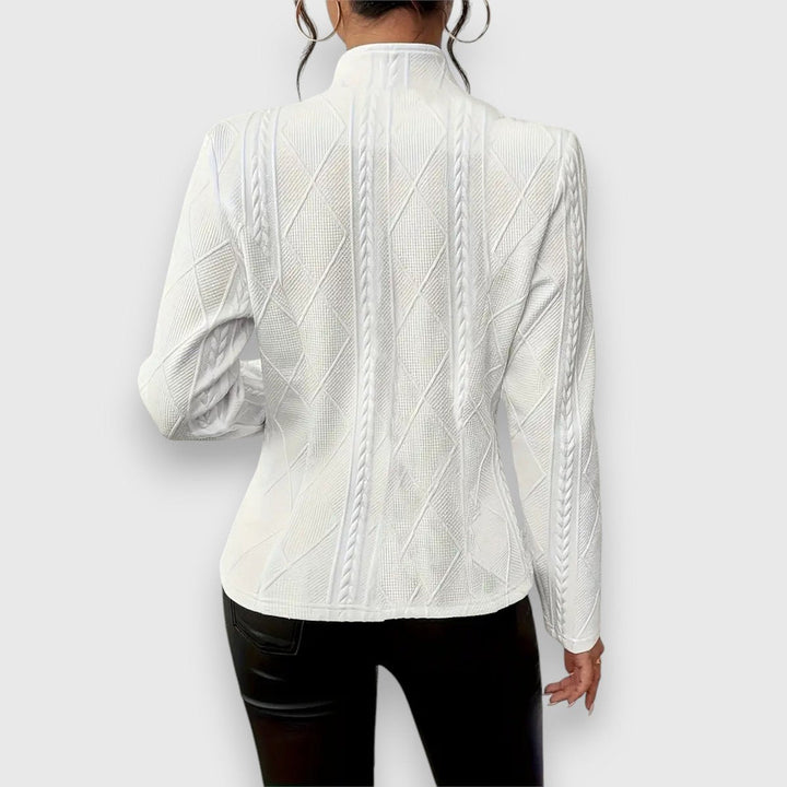 Dorine | Gilet texturé boutonné sur le devant