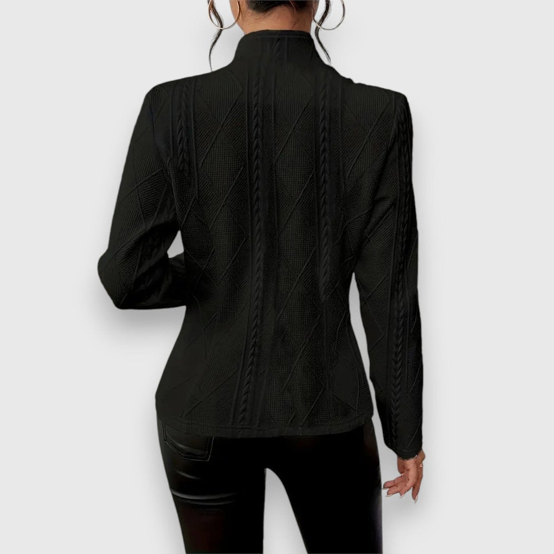 Dorine | Gilet texturé boutonné sur le devant