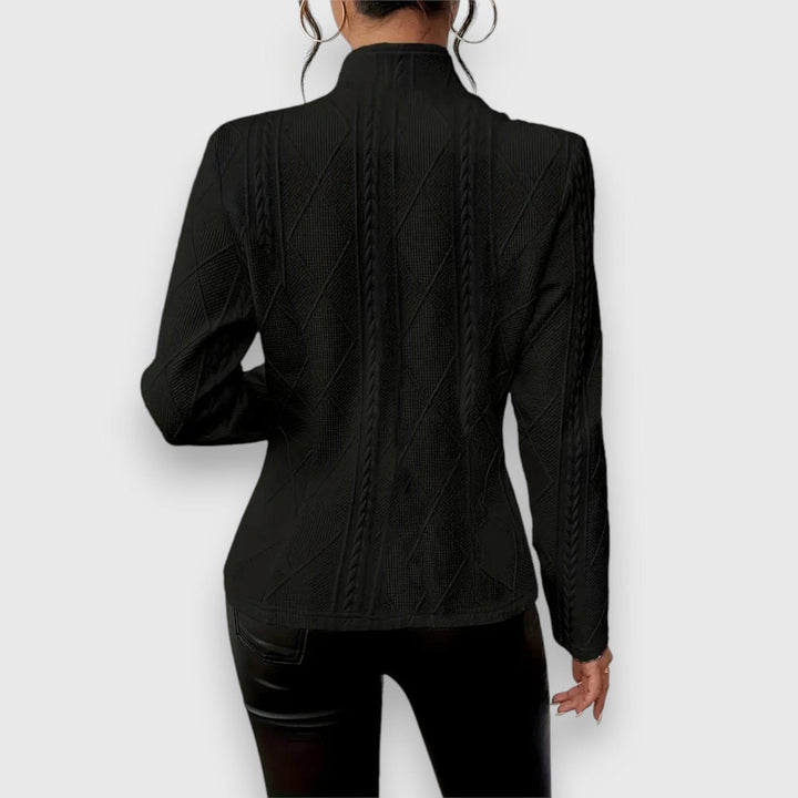Dorine | Gilet texturé boutonné sur le devant