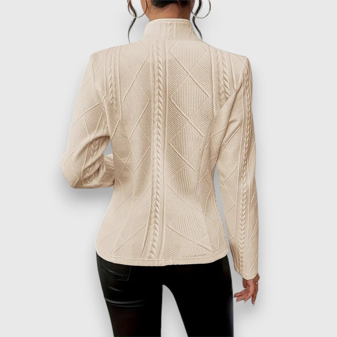 Dorine | Gilet texturé boutonné sur le devant