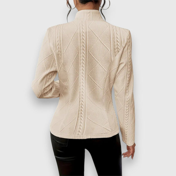 Dorine | Gilet texturé boutonné sur le devant
