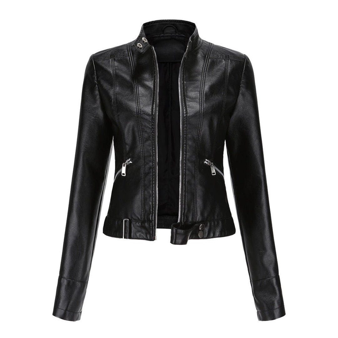 Armande | Veste de moto courte à col montant