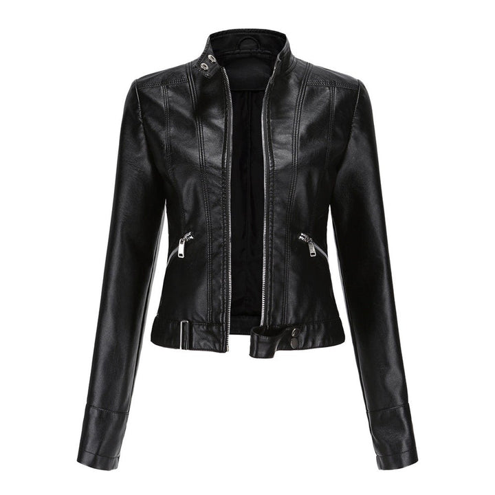 Armande | Veste de moto courte à col montant