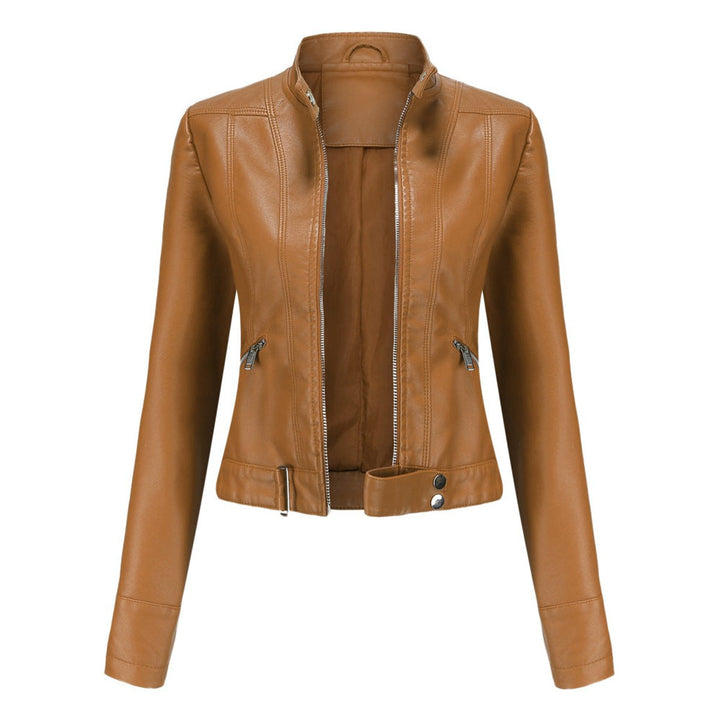 Armande | Veste de moto courte à col montant
