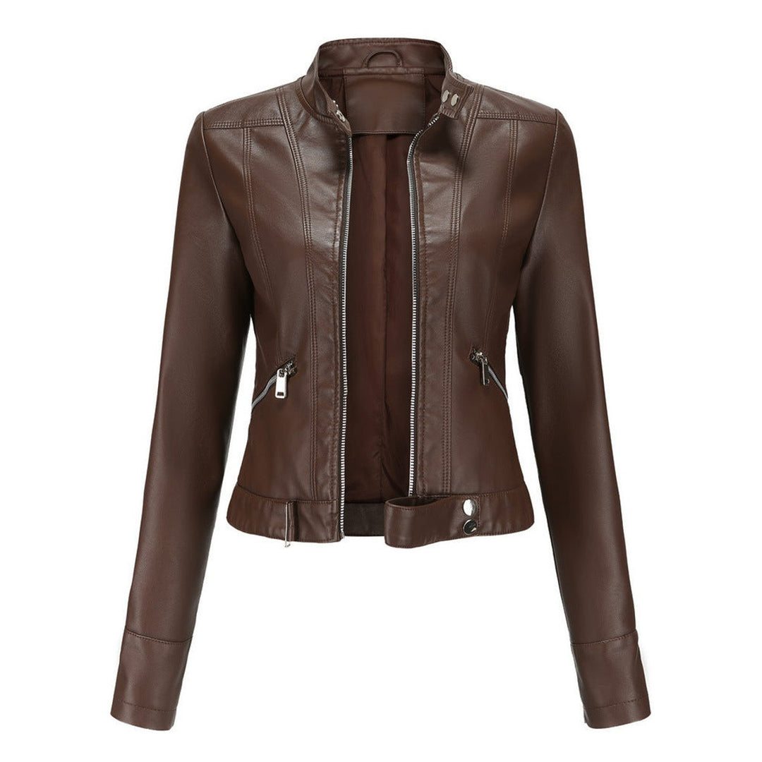 Armande | Veste de moto courte à col montant