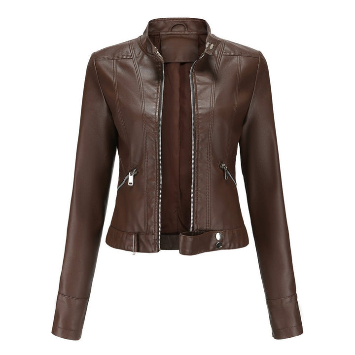 Armande | Veste de moto courte à col montant
