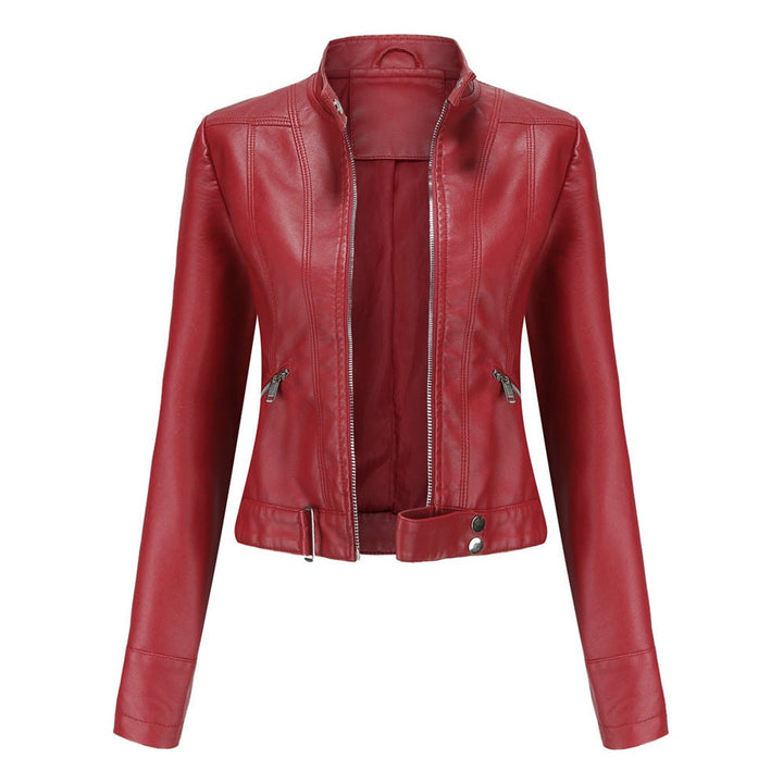 Armande | Veste de moto courte à col montant