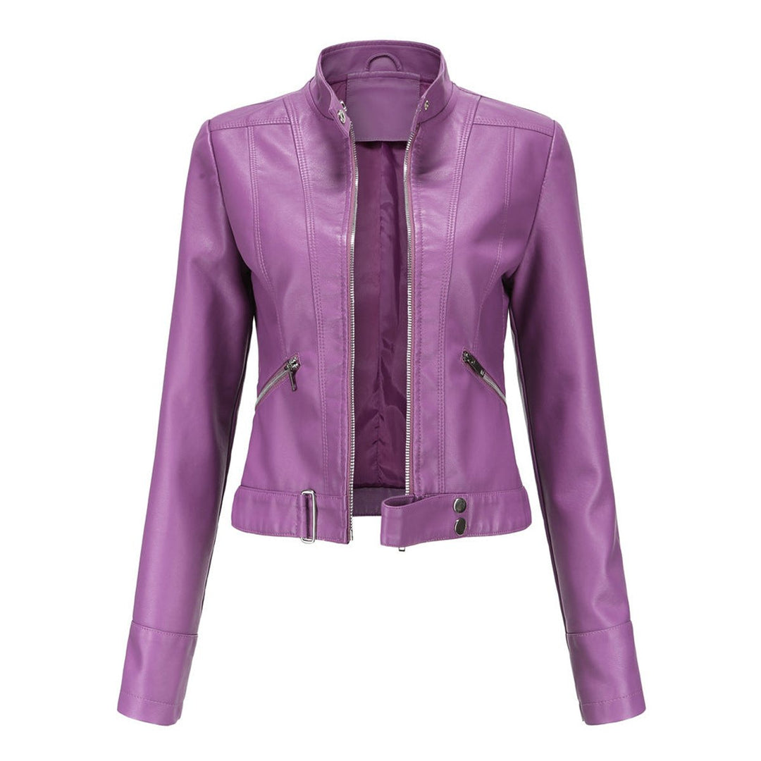 Armande | Veste de moto courte à col montant