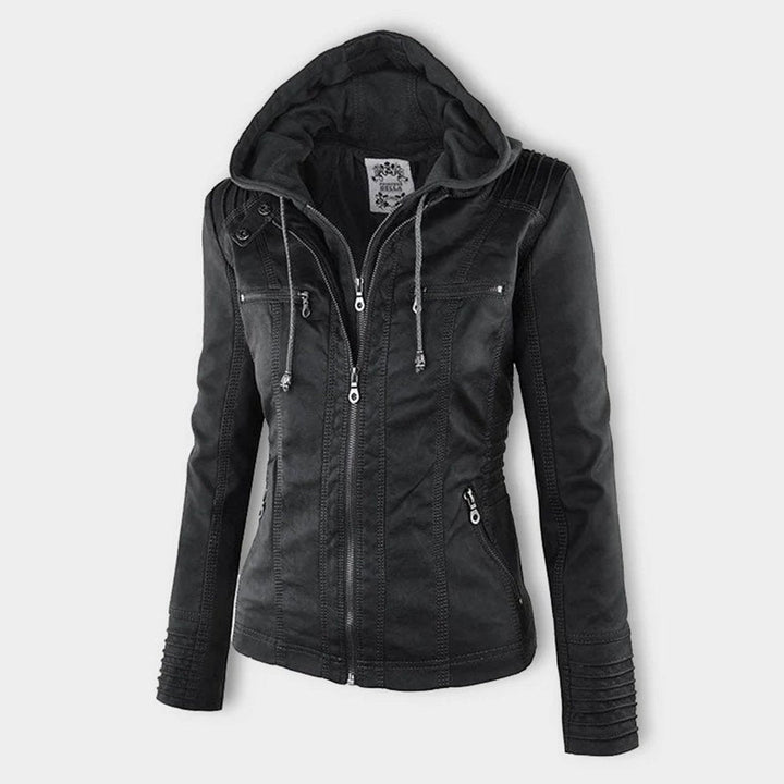 Muriel | Veste moto à capuche amovible