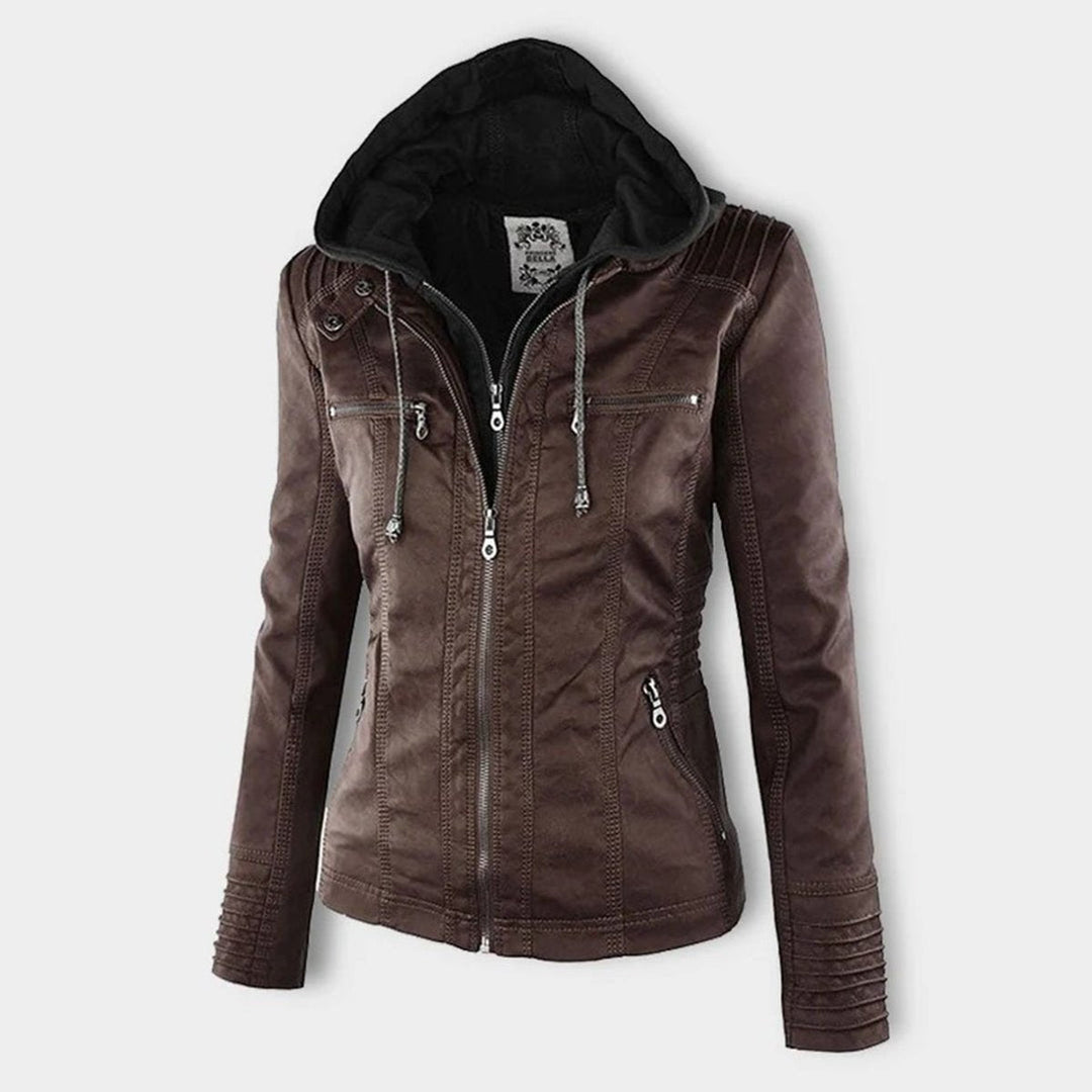 Muriel | Veste moto à capuche amovible